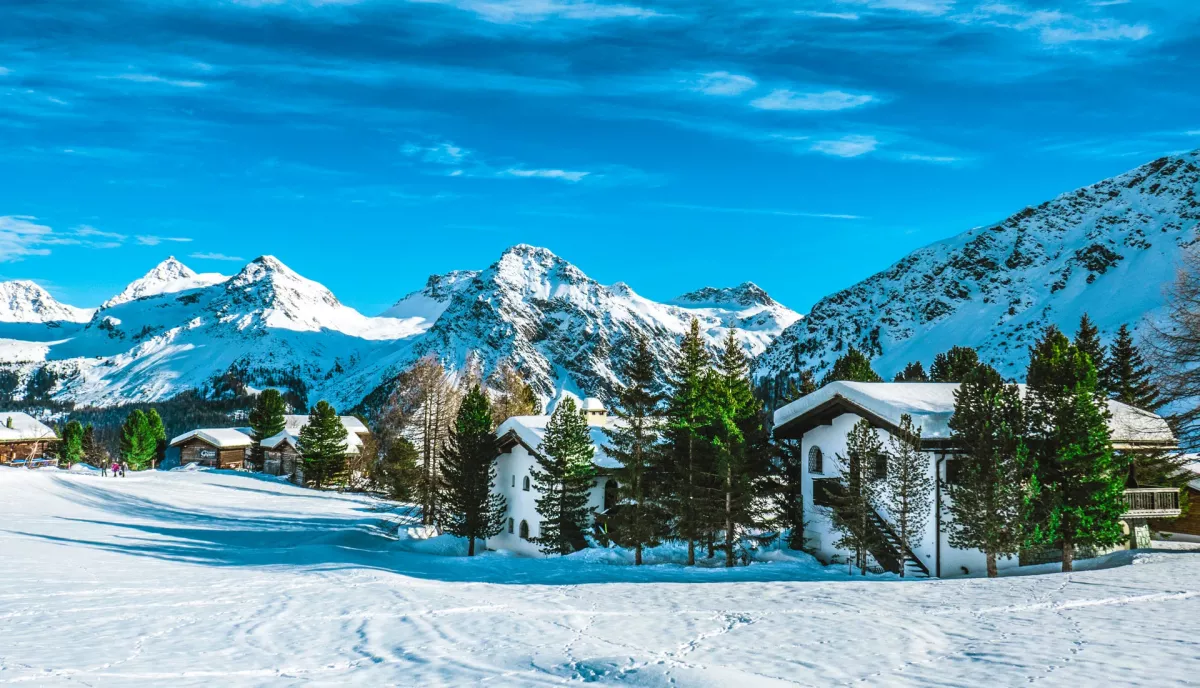 snowy Arosa Switzerland